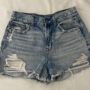 American Eagle high-rise denim shorts
